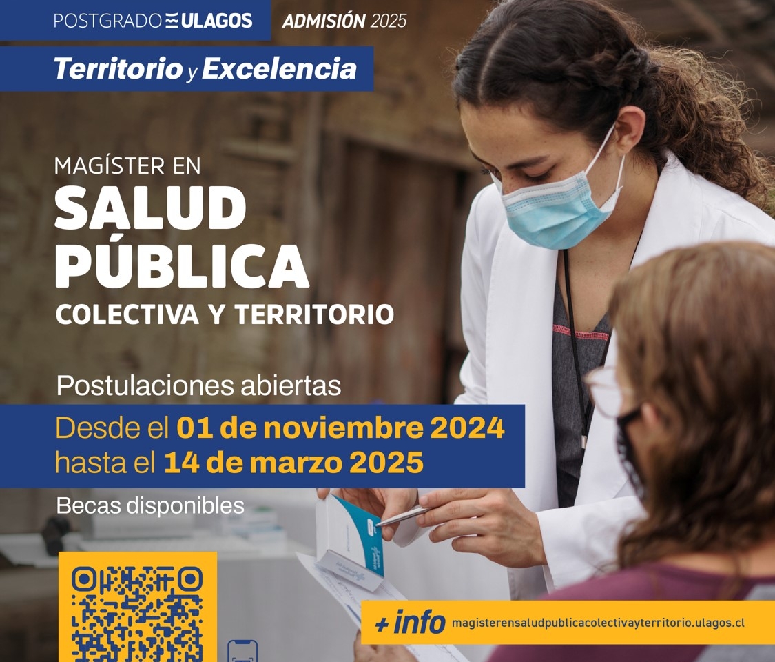 Admisión 2025 | MAGISTER en Salud Pública Colectiva y Territorio | Hasta el 14 de marzo 2025